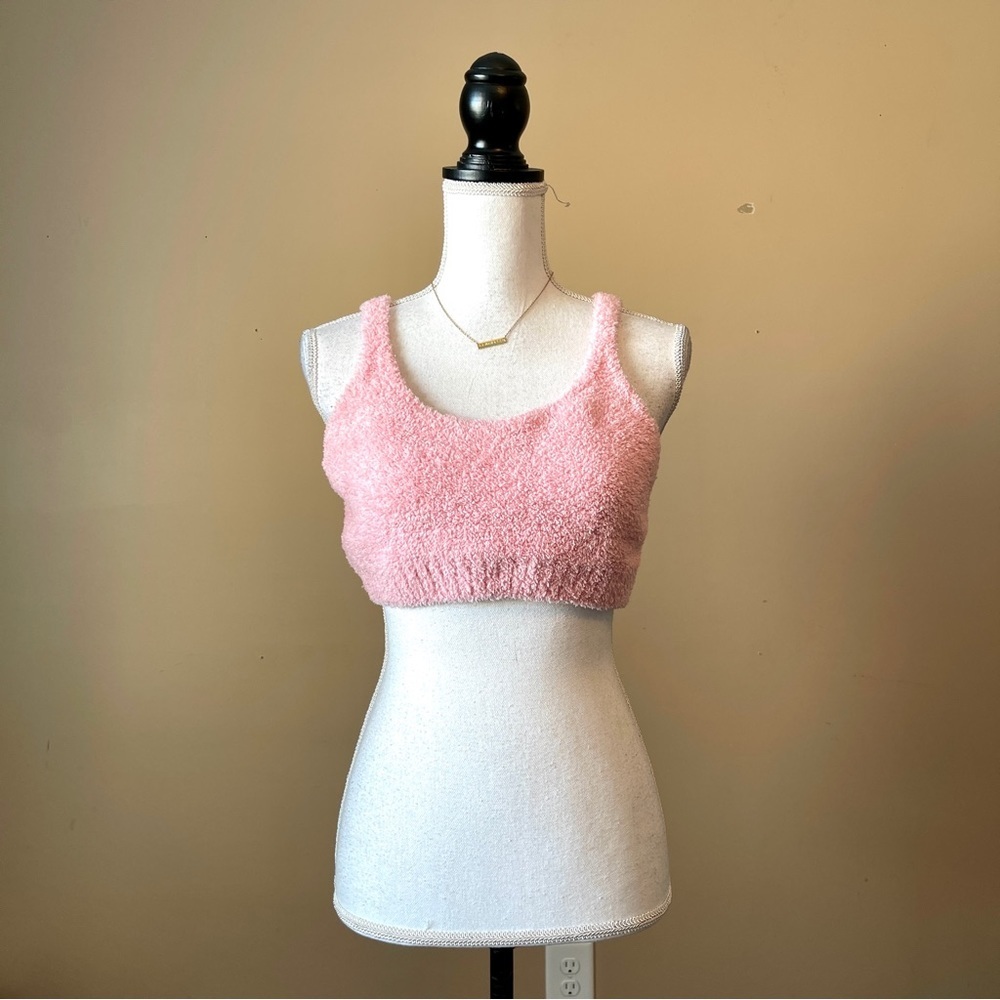 COLSIE | Pink Terrycloth Bralette Sz L